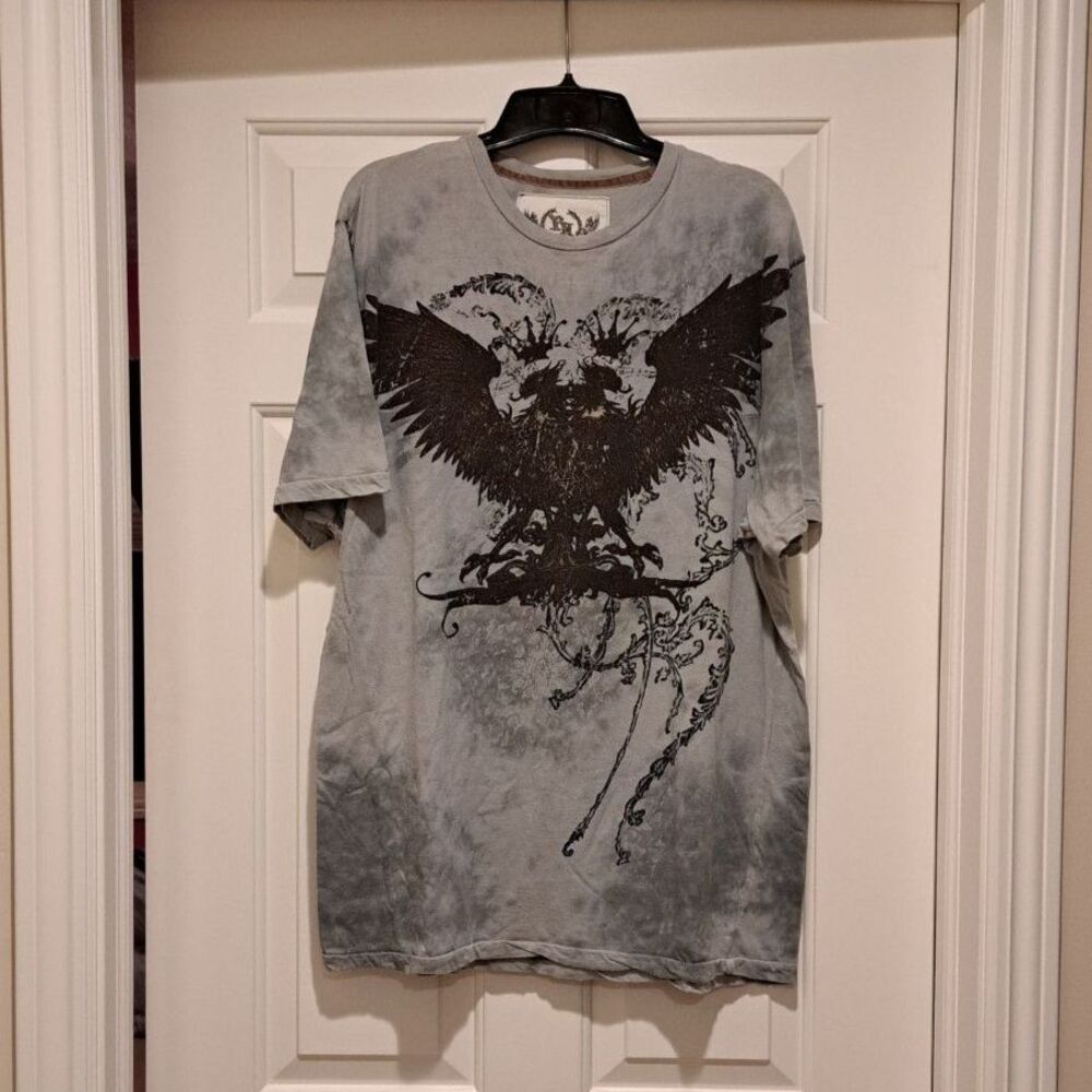 Toxic Hazard Y2K Vintage McClung Grunge Phoenix Tattoo Style Punk Tee Shirt XL